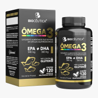 Suplemento Alimentar Ômega 3 EPA(540mg)+DHA(360mg) 120 cps Gelatinosas