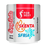 Bolinha Sexy Balls Funcional Skenta Sfria 03 Unidades - For Sexy