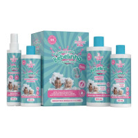 Kit Infantil Cabelo e Corpo Bebelinho Algodão Doce 4 itens